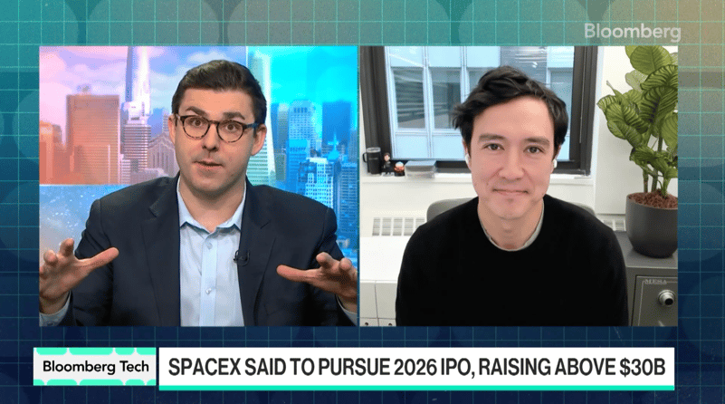 Bloomberg Tech: Phil Haslett on SpaceX's Said 2026 IPO