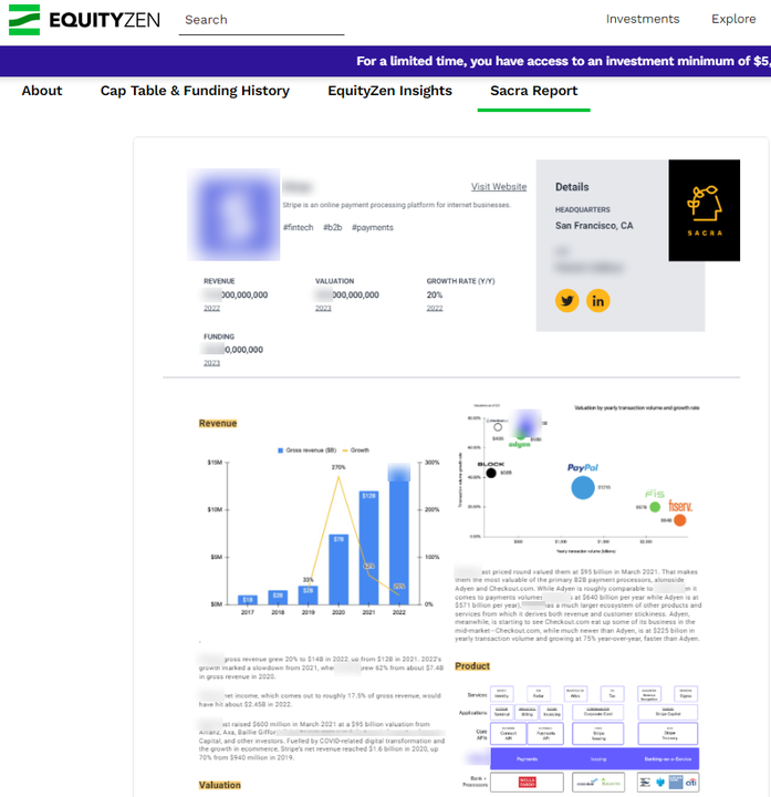 Sacra Report (Example)