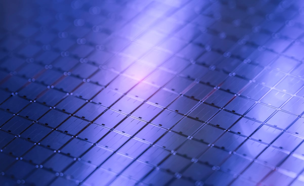 purple electrionic panel grid