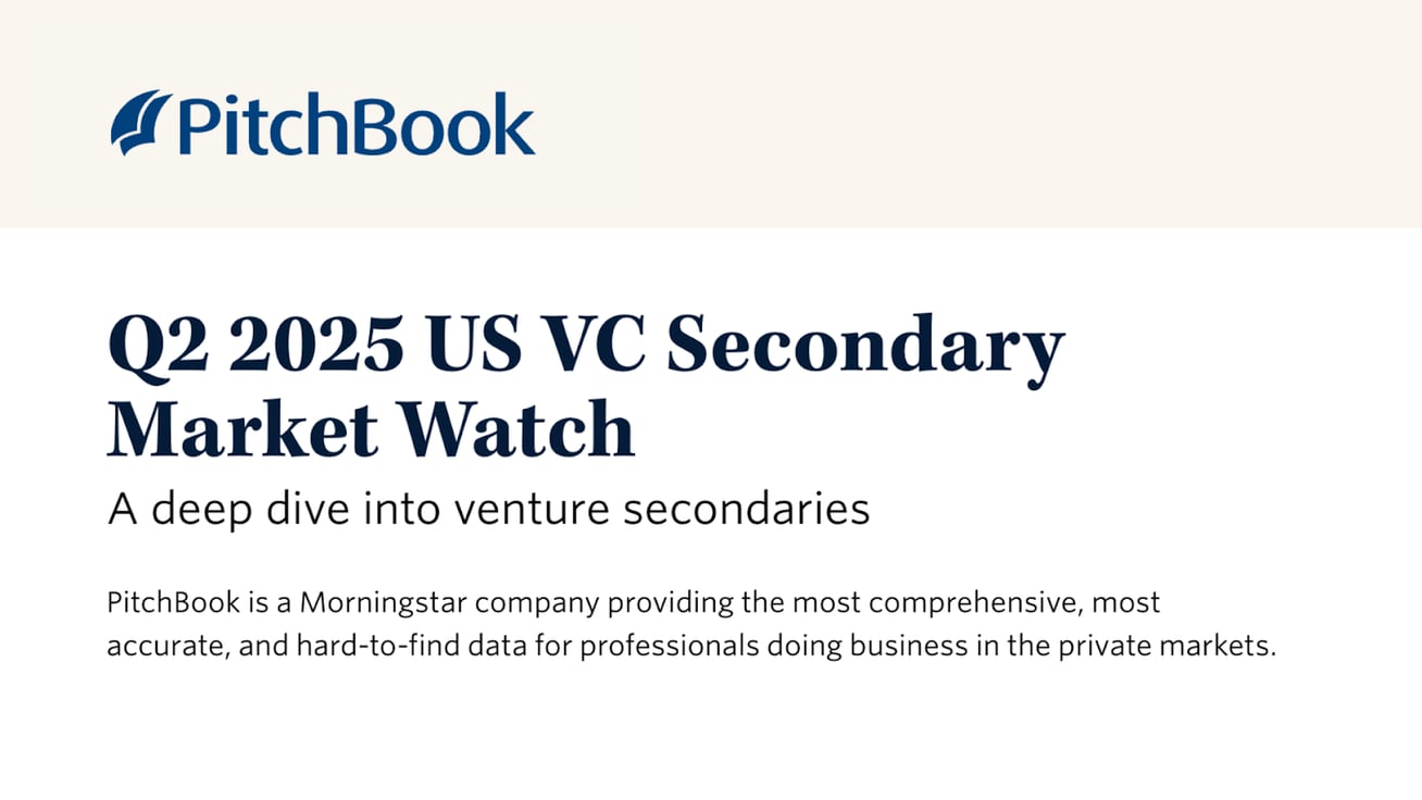 PitchBook: US Secondary Market Watch