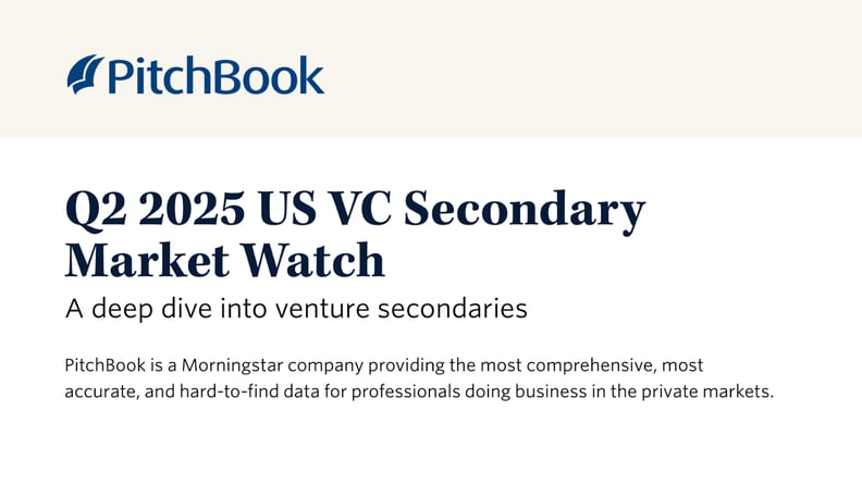 PitchBook: US Secondary Market Watch